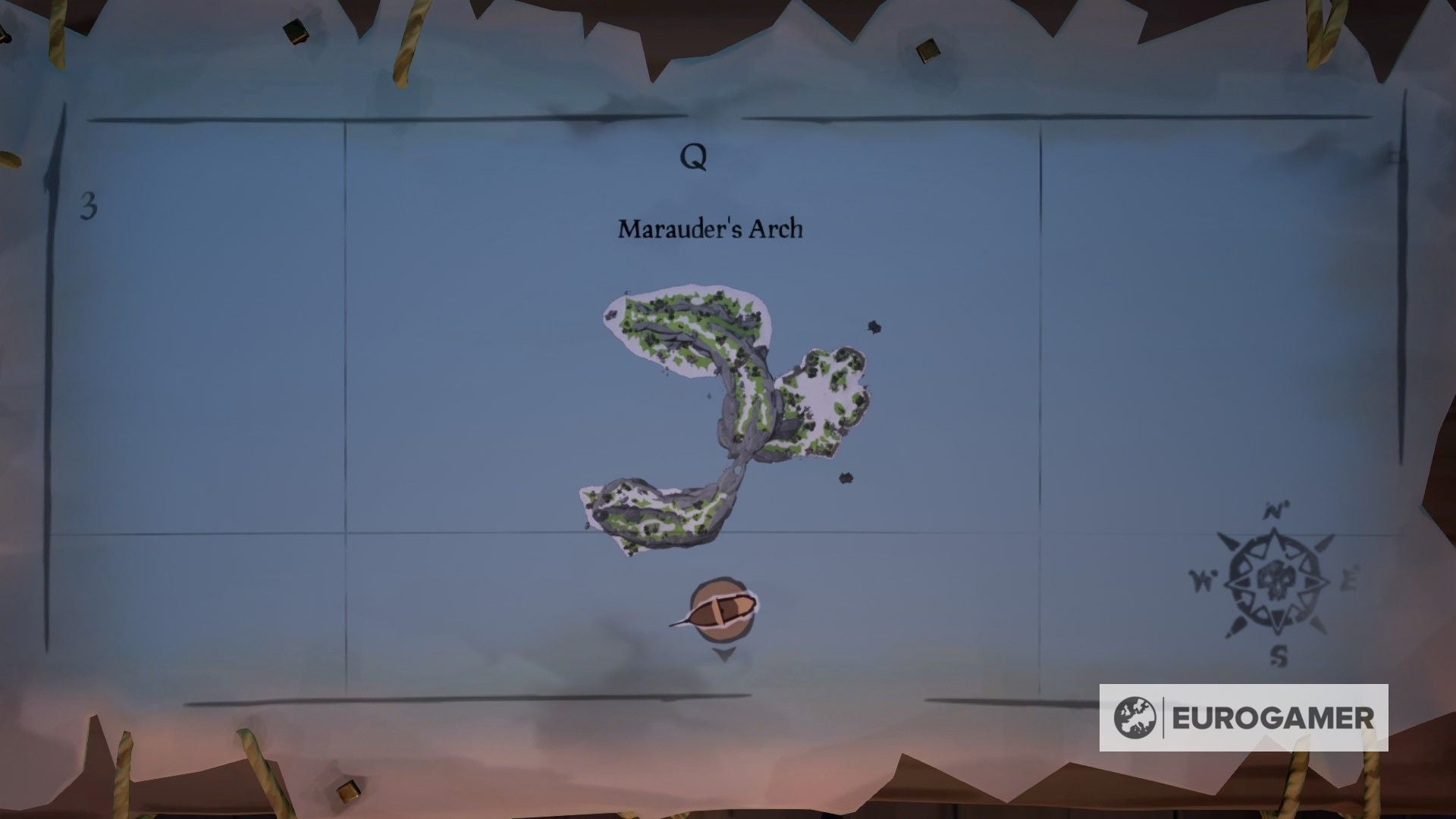 Sea of Thieves world map All island locations listed